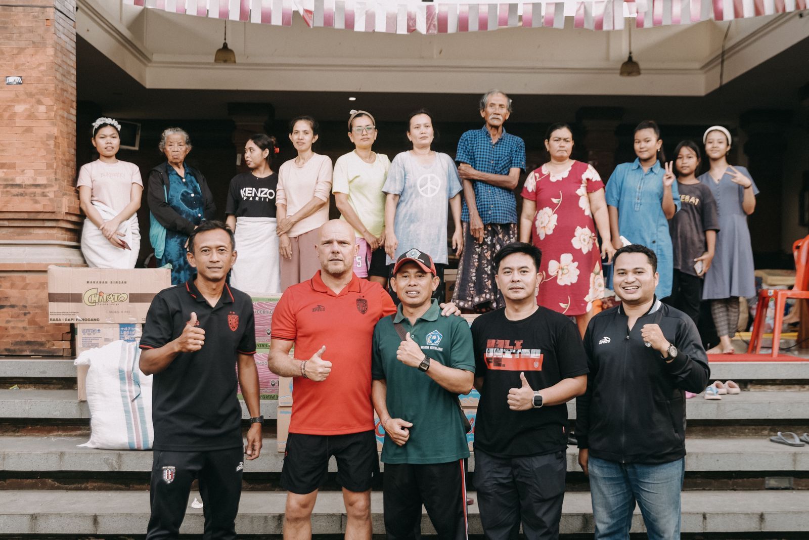 podiumnews.com-Bali United Beri Bantuan ke Korban Banjir di Tohpati